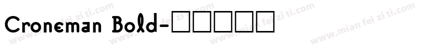 Croneman Bold字体转换